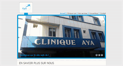 Desktop Screenshot of cliniqueaya.dz